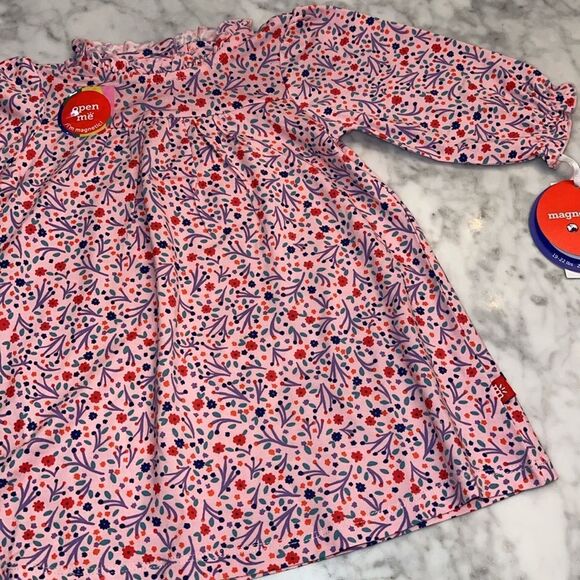 NWT MAGNETIC ME LONG SLEEVE DRESS WITH DIAPER COVER - Picture 6 of 8